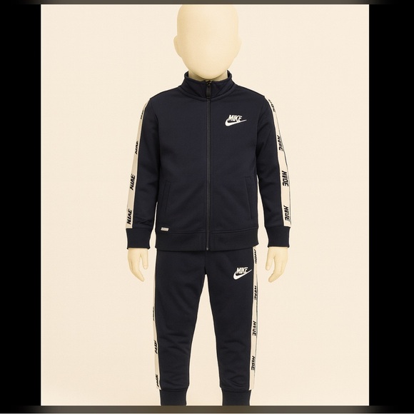 Nike Navy Tracksuit with Logo Stripes - Picture 1 of 12